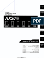 KORG AX30G - Users Manual