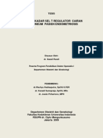 Sebaran Kadar Sel T Regulator Cairan Peritoneum Pasien Endometriosis