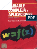 Variable Compleja y Aplicaciones - 5ta Edición - Ruel v. Churchill & James Ward Brown