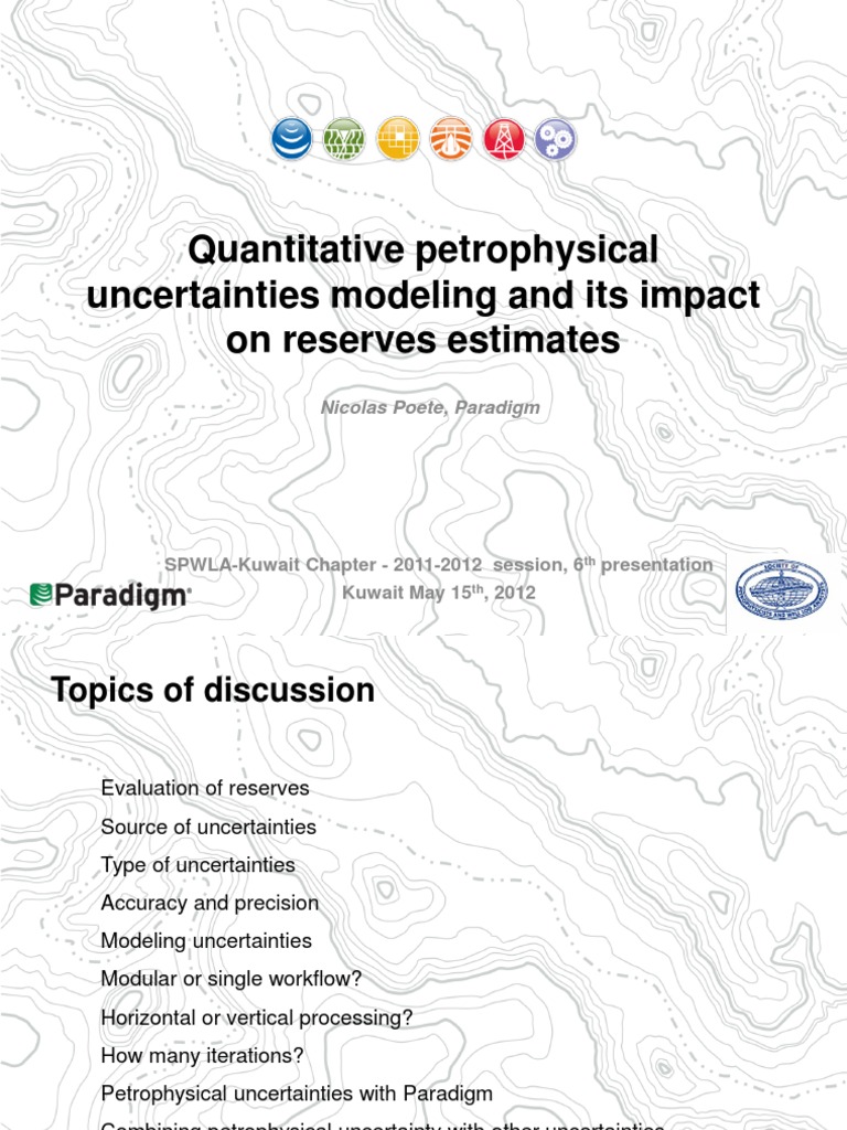 Modeling Petrophysical Uncertainties in Reserves | PDF | Uncertainty ...