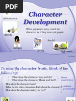 Power Point Character Development in Novels Source Unknown