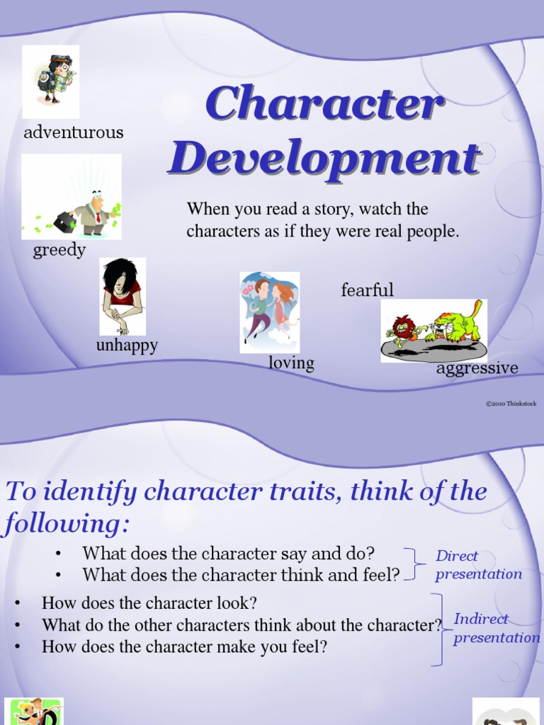 Power Point Character Development in Novels Source Unknown | PDF ...
