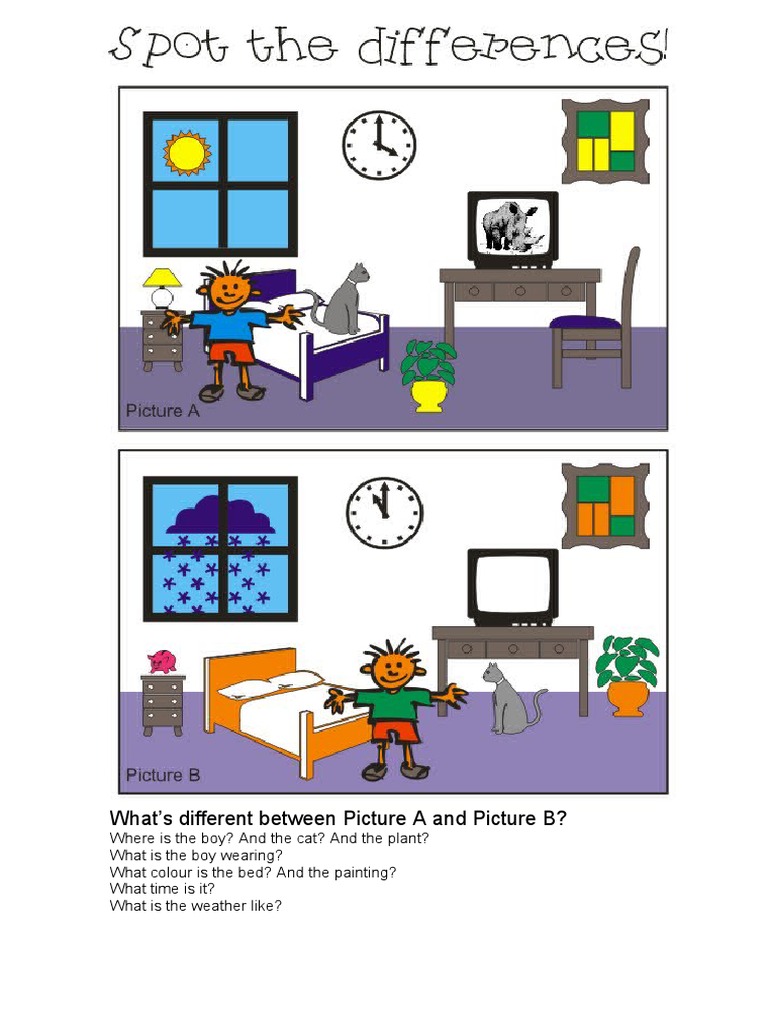 What's Different Between Picture A and Picture B? | PDF