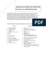 Hospital Based Management of Suspected Meningococcal Sepsis or Meningitis PDF