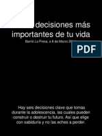 6 Decisiones