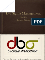 D 6 Sigma Management: Training Catalog