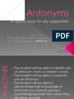Antonyms - Lesson Plan - PP 2