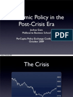 Economic Policy in the Post Crisis Era