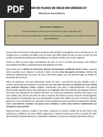Filhos de Deus Em Gênesis 6 - Apostila