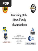 Base Lining of The 40mm Family of Ammunition