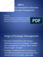 Business Policy & Strategic Management