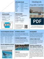 Mediapolis Aquatic Center Brochure- 2014
