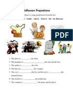 Halloween Prepositions