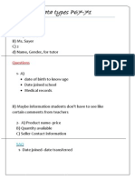 Data Types P67-71: Questions