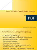 Human Resource Management Strategy