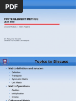 Lecture 2 - Matrix Algebra