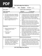 Download EDU 506 Reading Tutor Field Log by tarn5116 SN22335660 doc pdf