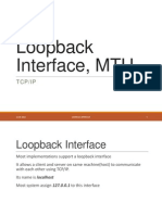 Loopback Interface and MTU