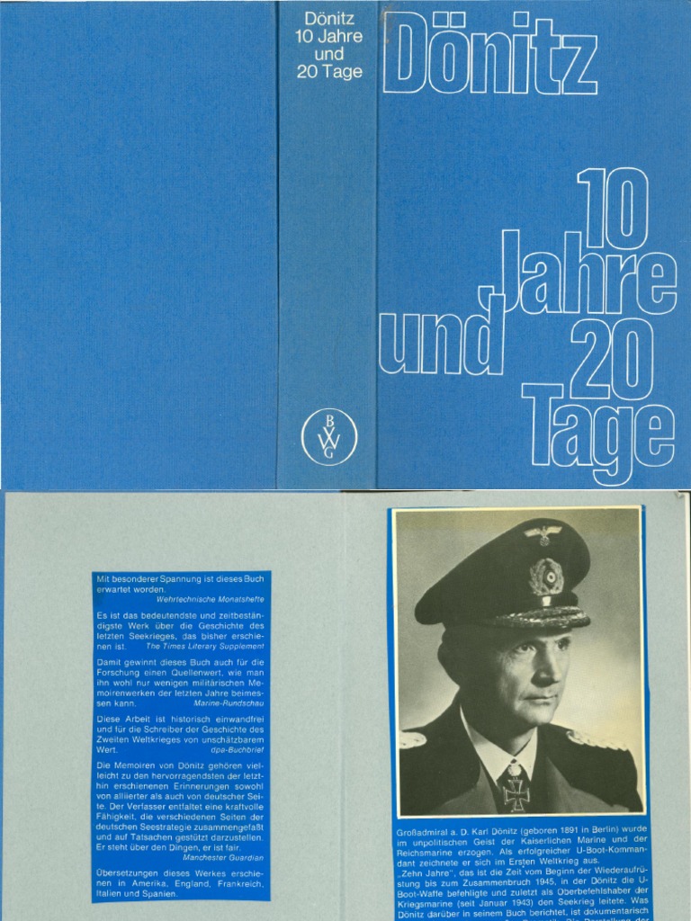 Doenitz Karl 10 Jahre Und 20 Tage 6.a 1977 | PDF