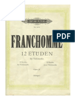 Franchomme - 12 Estudos para Cello PDF