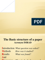 Structure of a Paper