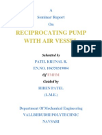 Reciprocating Pump With Air Vessel