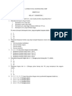 Latihan Soal Matematika Himpunan SMP