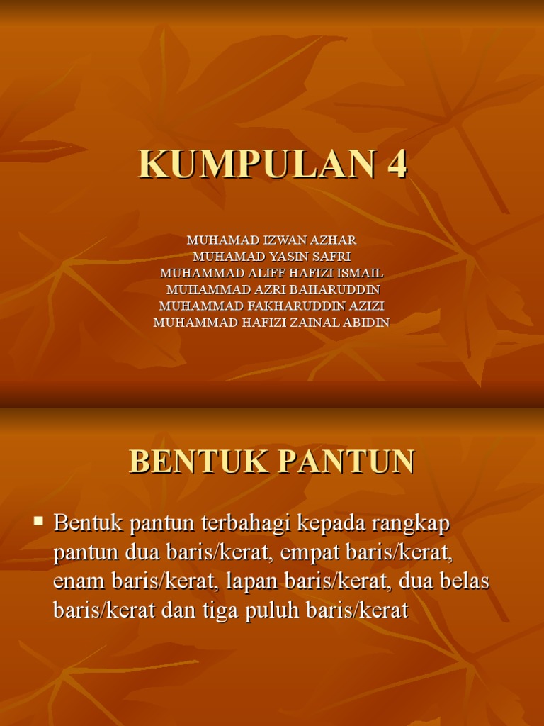 Hasil Tugasan Pelajar Power Point Kumpulan 4