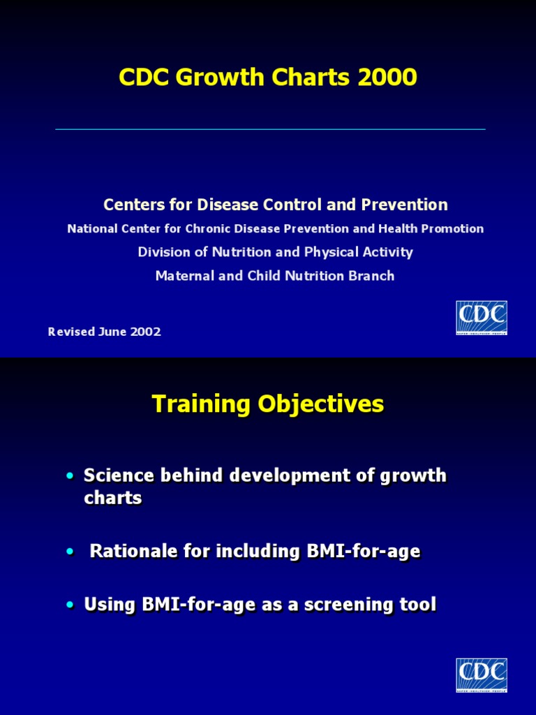CDC Growth Charts 2000: Centers For Disease Control and Prevention ...