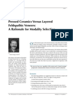 Feldspathic Versus Pressed Ceramic Venner