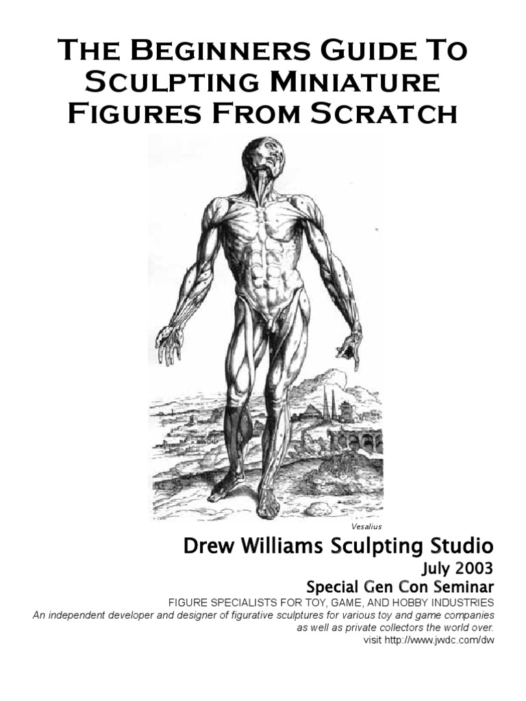 The Beginners Guide To Sculpting Miniature Figures PDF Foot Sculpture