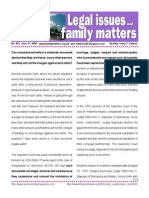 Legal Issues and Family Matters Number 001 June 17 2008