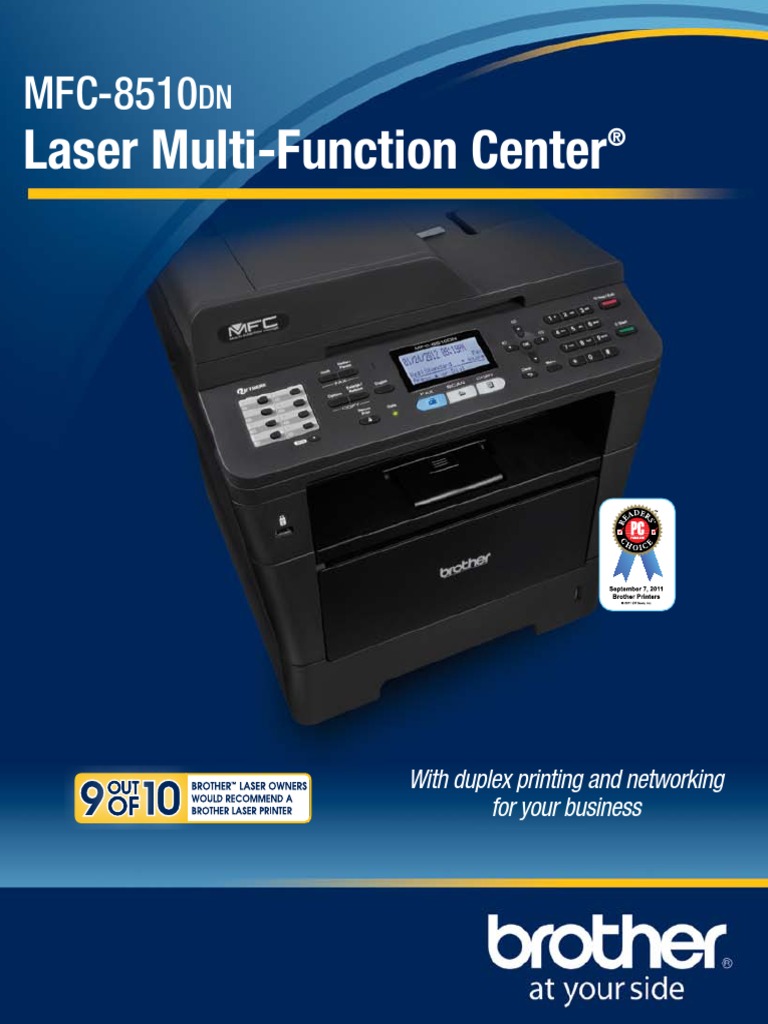 MFC-8510dn 2 Page Brochure | Image Scanner | Fax
