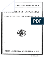 Ernesto Buonaiuti (A Cura) - Frammenti Gnostici