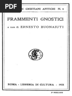 Ernesto Buonaiuti (A Cura) - Frammenti Gnostici