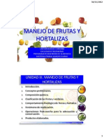 Manejo de frutas y hortalizas