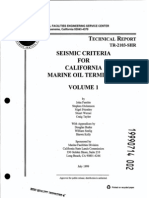 NFESC Seismic Criteria for California Marine Oil Terminals