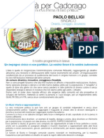 Programma Elettorale Dignità per Cadorago 2014-2019