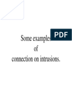 Some Examples Intrusions