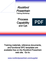 Rockford Powertrain: Process Capability