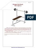 Olympic Flat Bench With Weight Set