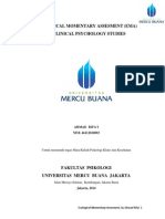 Ecological Momentary Assesment (Ema) in Clinical Psychology Studies