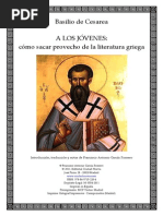Cesarea Basilio de - A Los Jovenes Como Sacar Provecho de La Literatura Griega (Trilingue)
