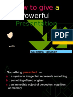 How To Give A Powerful Presentation
