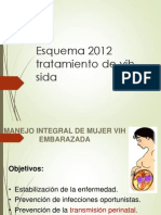 Esquema de tratamiento VIH-SIDA en mujeres embarazadas