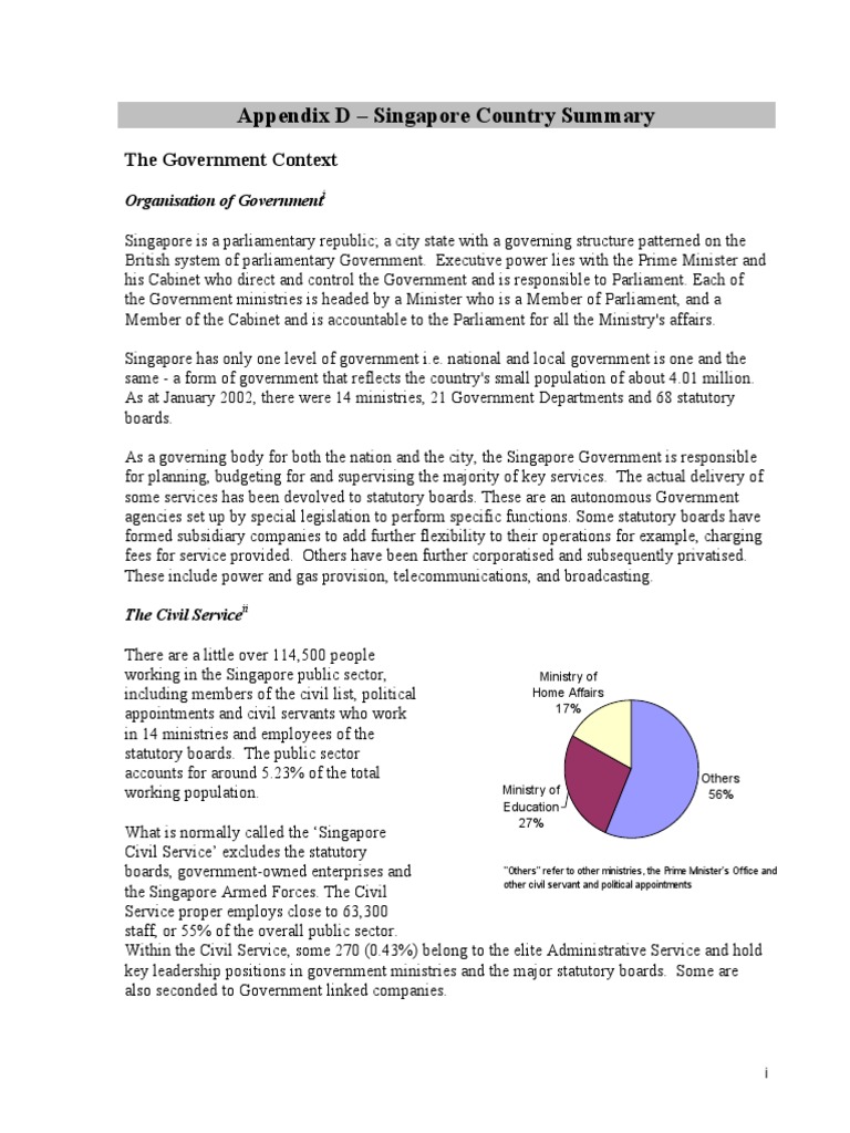 Country Summary Singapore | PDF | Salary | Civil Service