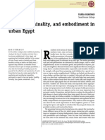 Mobility, Liminality, And Embodiment in Urban Egypt