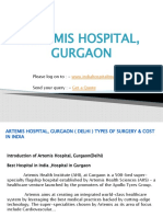 Artemis Hospital, Gurgaon (Delhi) Types of Surgery & Cost in India
