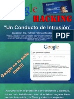 Google Hacking: Un Conducto de Intrusion