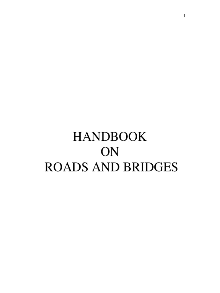 Handbook on Road Construction Standards | PDF | Road Surface | Road